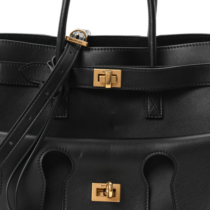 Balenciaga Smooth Calfskin Small Bel Air Carry All Bag Black 6 of 8