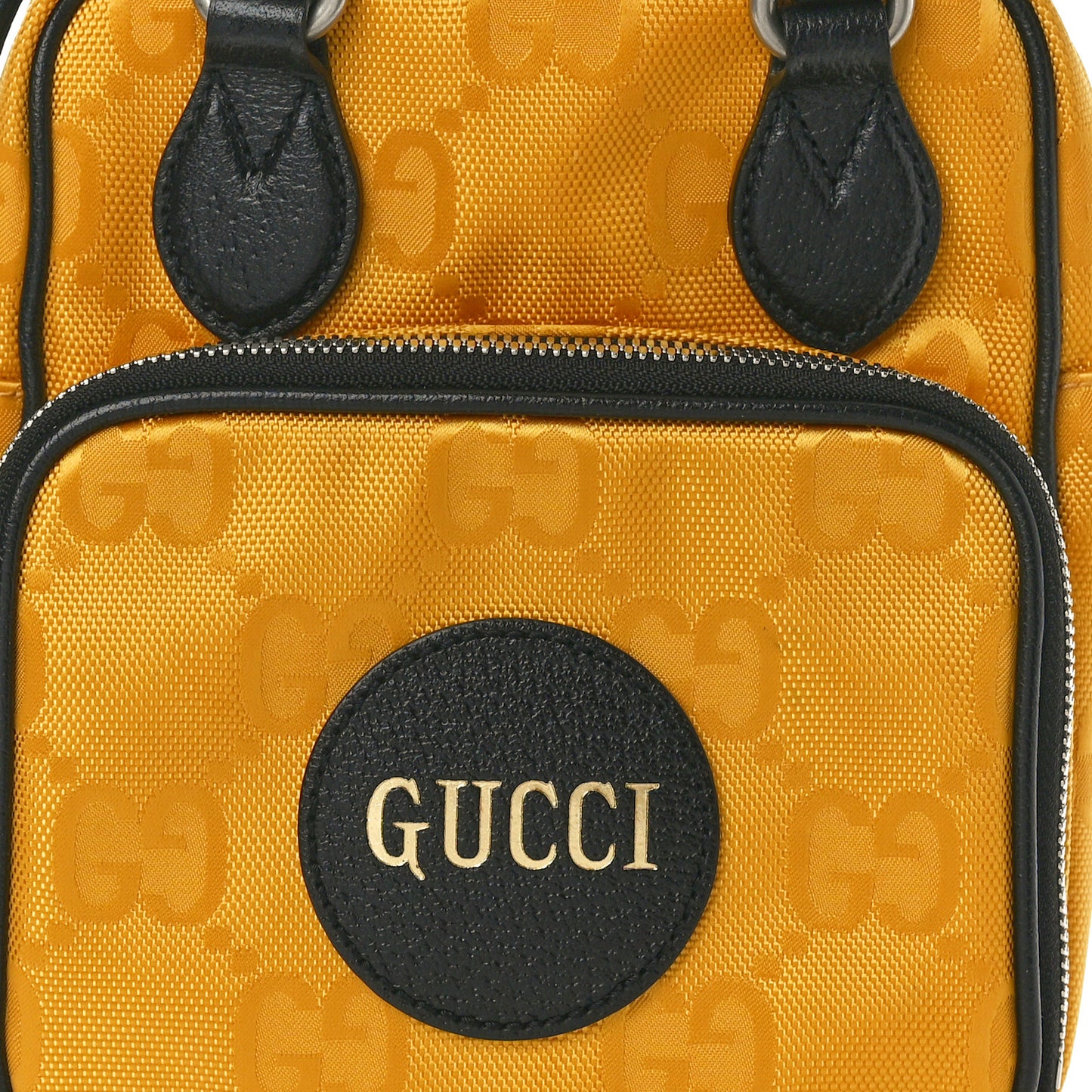 Econyl Nylon Monogram Off The Grid Shoulder Bag Crop Black