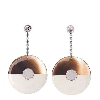 Hermes Buffalo Horn Minimale Earrings 1 of 3