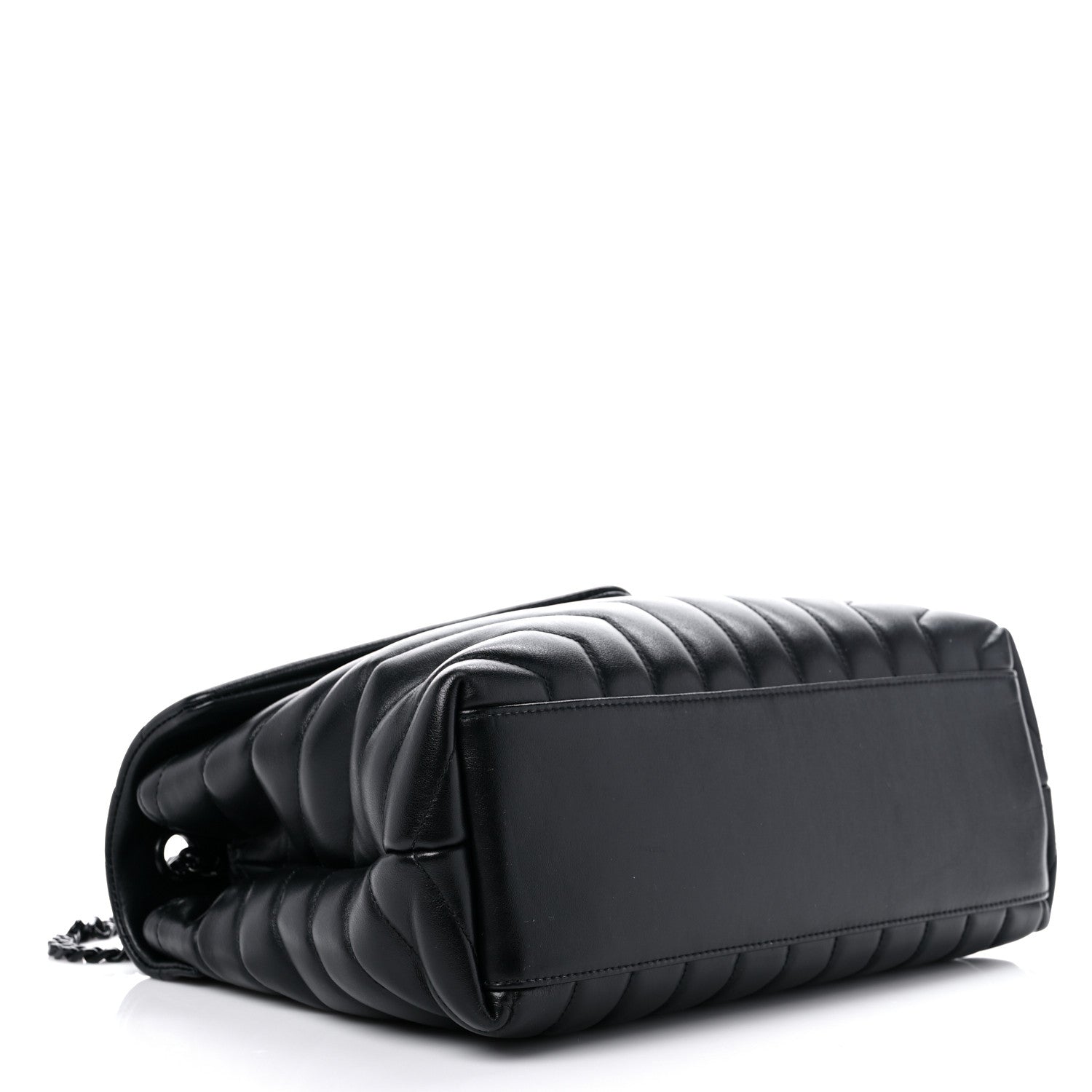 Saint Laurent Calfskin Y Quilted Monogram Medium Loulou Chain Satchel Black 4 of 15