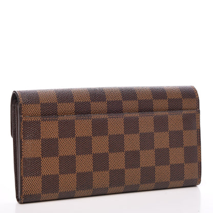 Louis Vuitton Damier Ebene Sarah Wallet NM 3 of 12