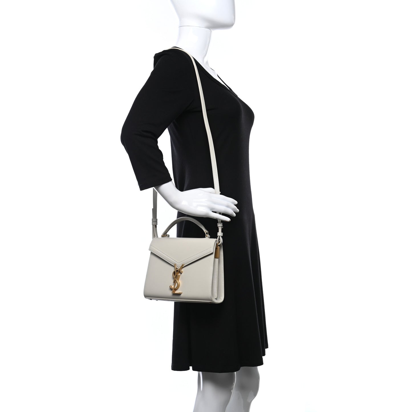 Grain de Poudre Mini Classic Monogram Cassandra Top Handle Crema Soft