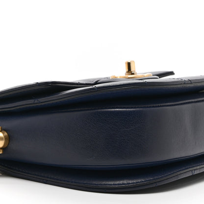 Chanel Calfskin Quilted Moon Messenger Navy 9 of 10