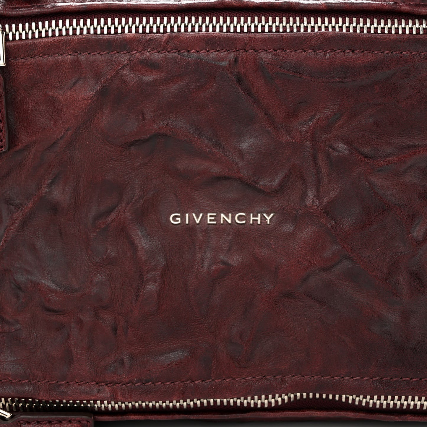 Tumbled Sheepskin Small Pandora Oxblood