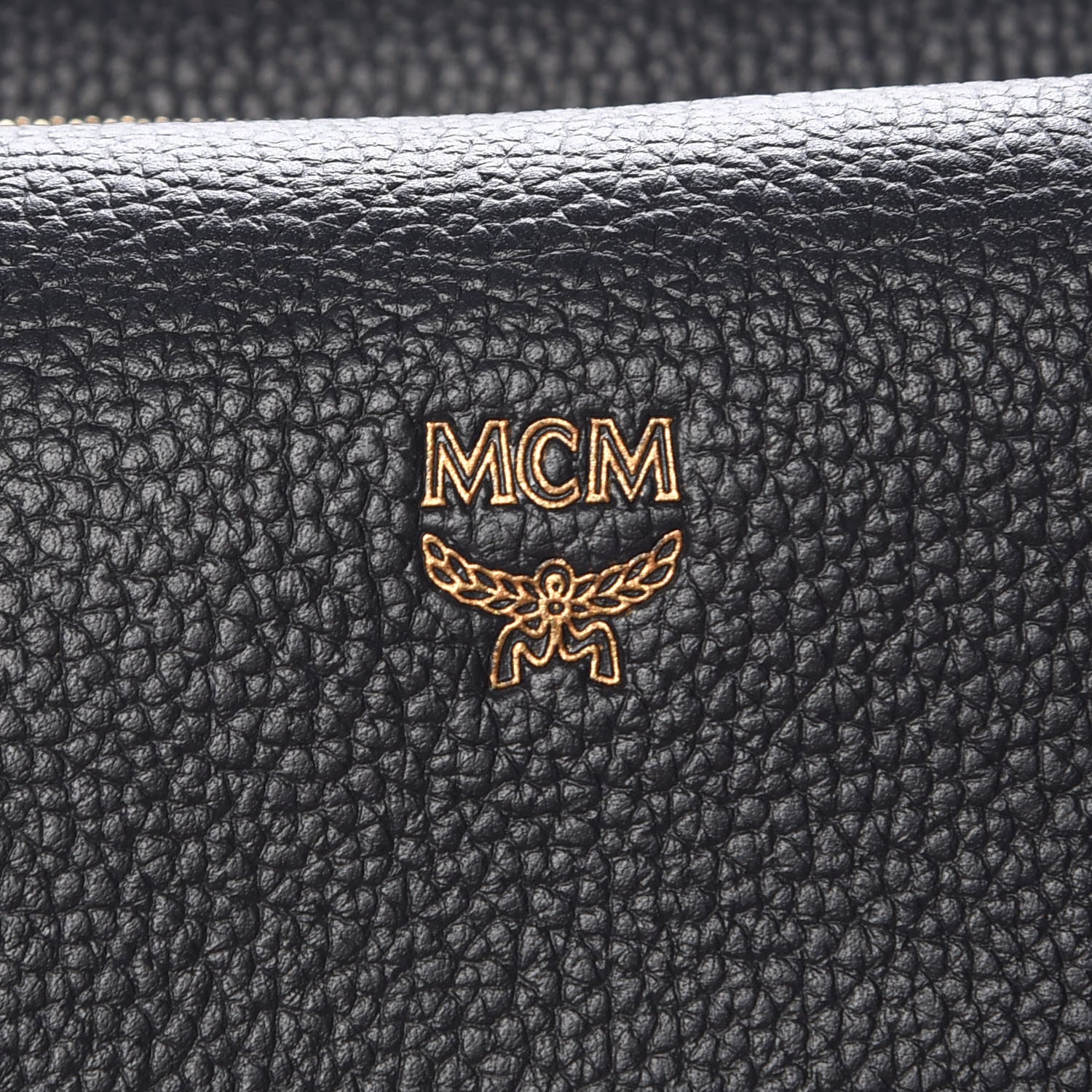 MCM Grained Calfskin Large Milla Tote Phantom Grey 8 of 14