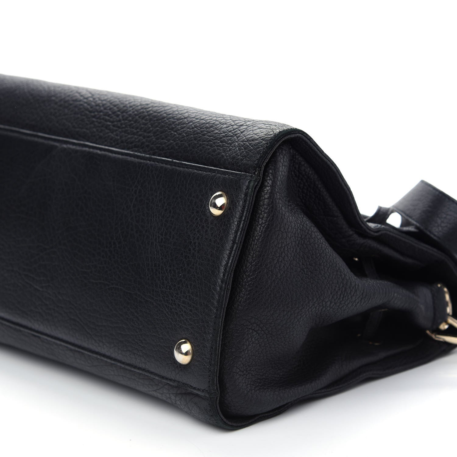 Jimmy Choo Grainy Calfskin Large Rosalie Satchel Black 8 of 11