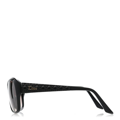 Christian Dior Lambskin Cannage Dior Lady 1R Sunglasses Black 3 of 8