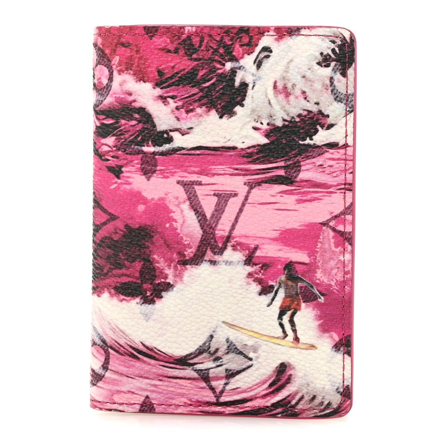 Monogram Surfin' Pocket Organizer NM Pink