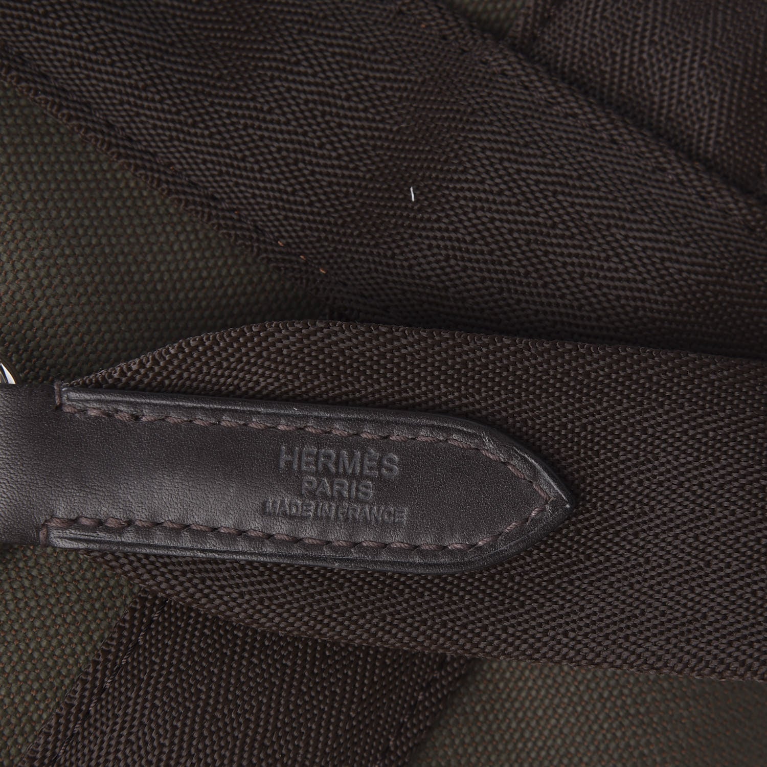 Hermes Fabric Carrying Dog Bag Kaki Feu 9 of 15