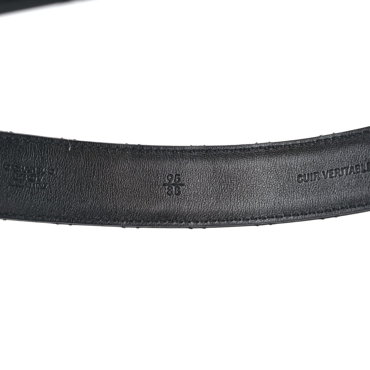 Calfskin Quilted CC Chain Belt 95 38 Black