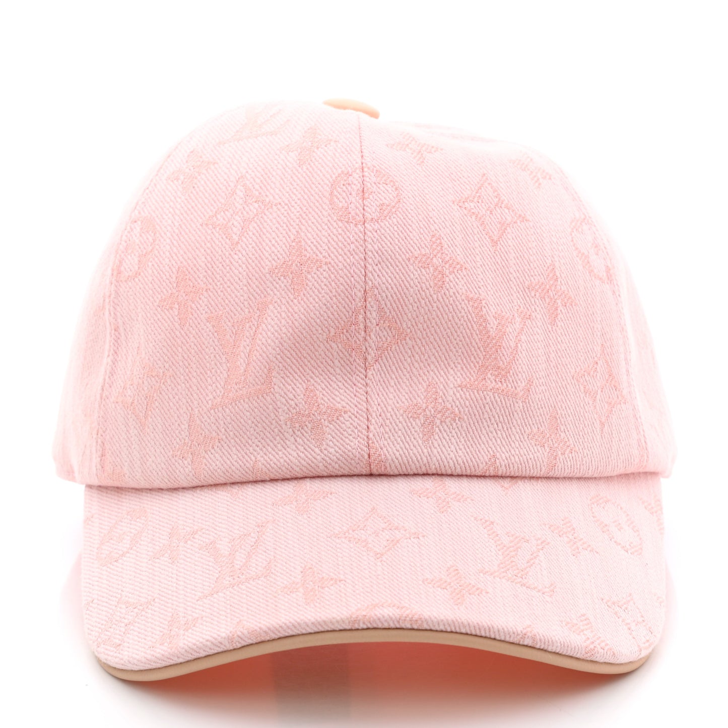 Cotton Monogram Jacquard Be My Cap M Pink