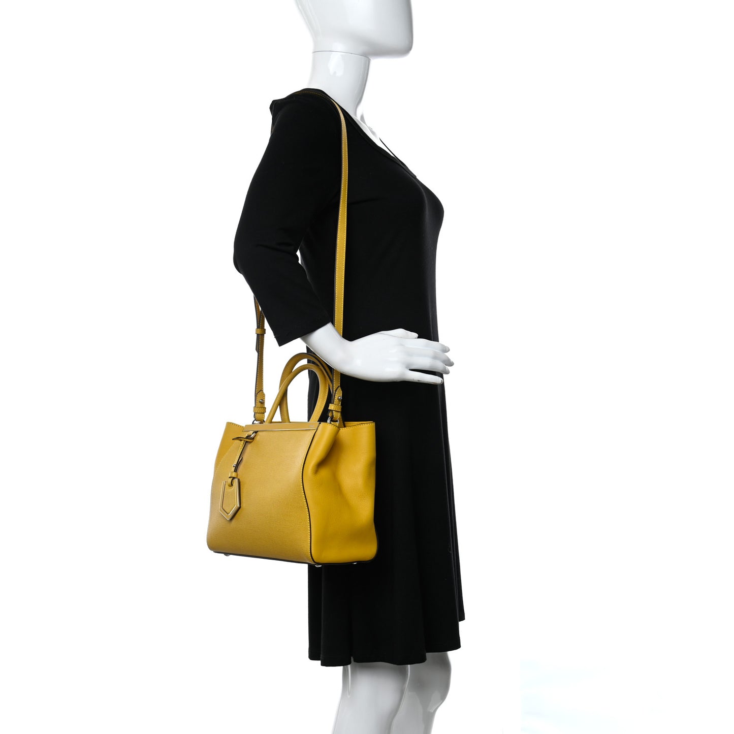 Vitello Elite Petite 2Jours Tote Yellow Chantilly