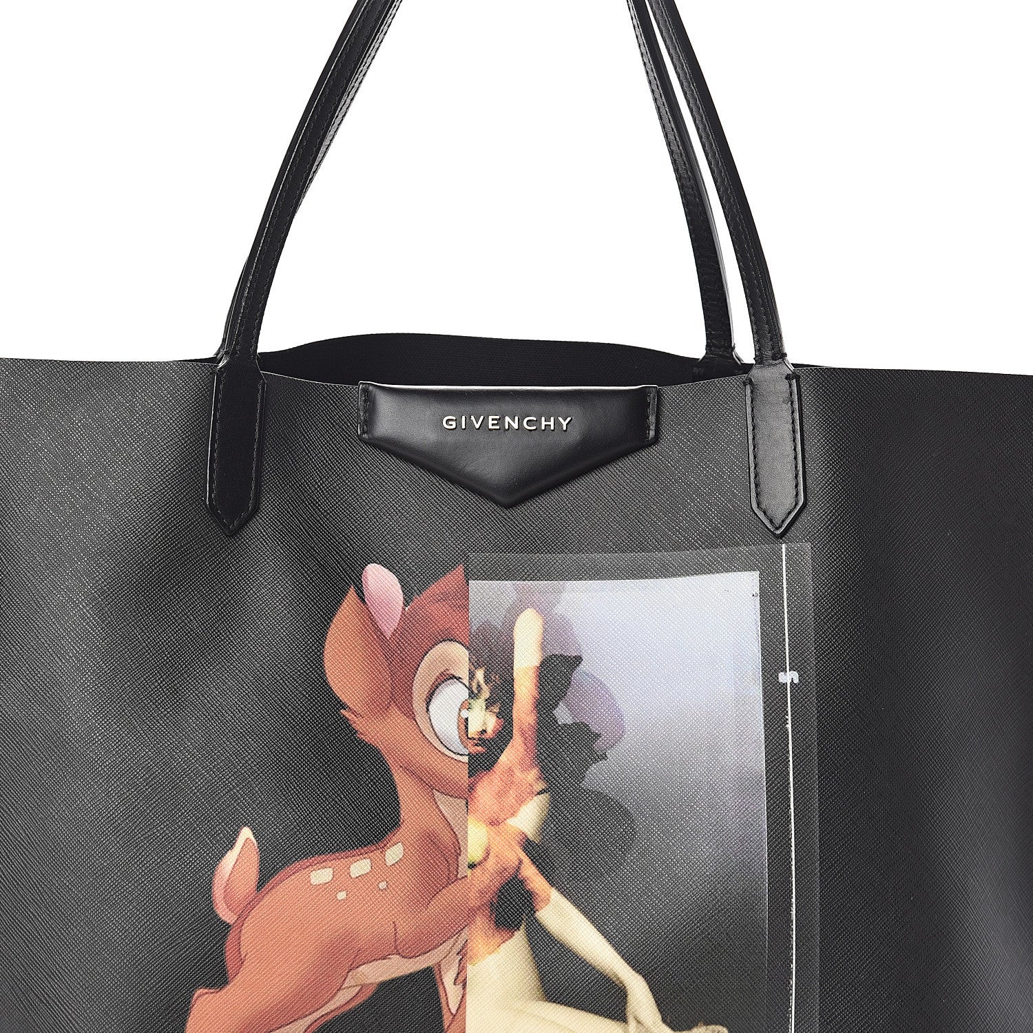 Givenchy Textured Coated Canvas Bambi Print Medium Antigona Tote 7 of 9