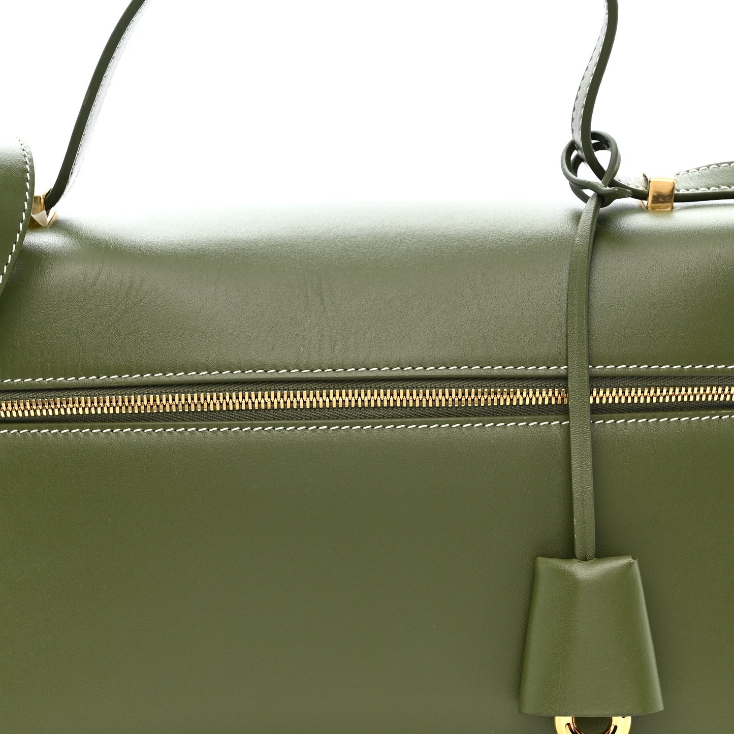 Saddle Calfskin Extra Bag L27 Dark Lichen