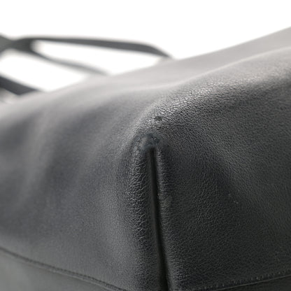 Saint Laurent Calfskin Large Shopping Tote Black 10 of 19