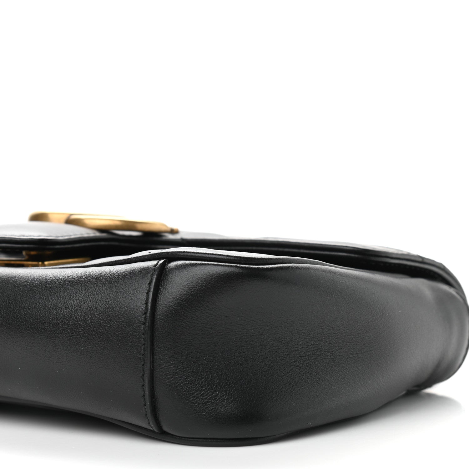 Gucci Calfskin Matelasse Mini GG Marmont Shoulder Bag Black 12 of 12