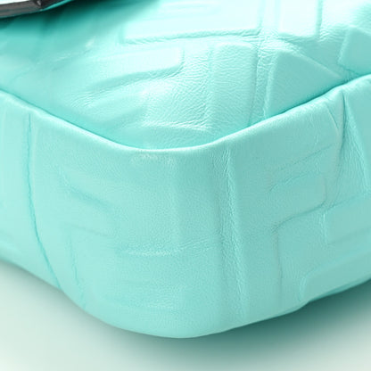 Fendi Nappa FF 1974 Embossed Baguette Tiffany 9 of 10