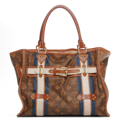 Louis Vuitton Monogram Rayures Tisse Sac GM Blue 1 of 8