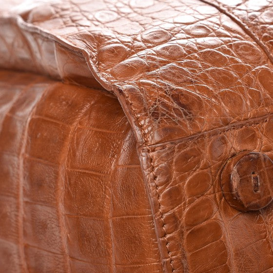 Nancy Gonzalez Crocodile Top Handle Tote Brown 13 of 26