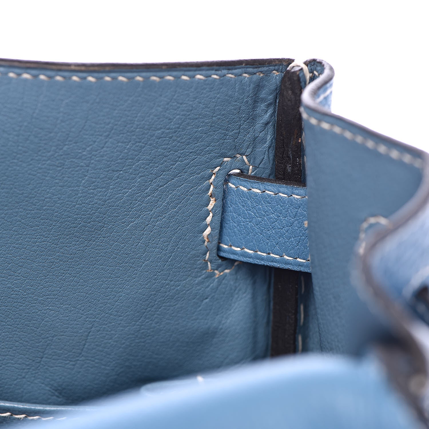 Hermes Togo Kelly Retourne 32 Blue Jean 27 of 38