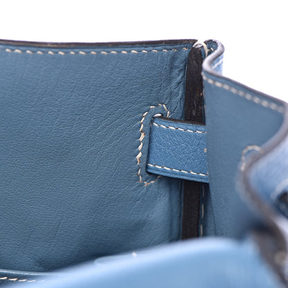 Hermes Togo Kelly Retourne 32 Blue Jean 27 of 38