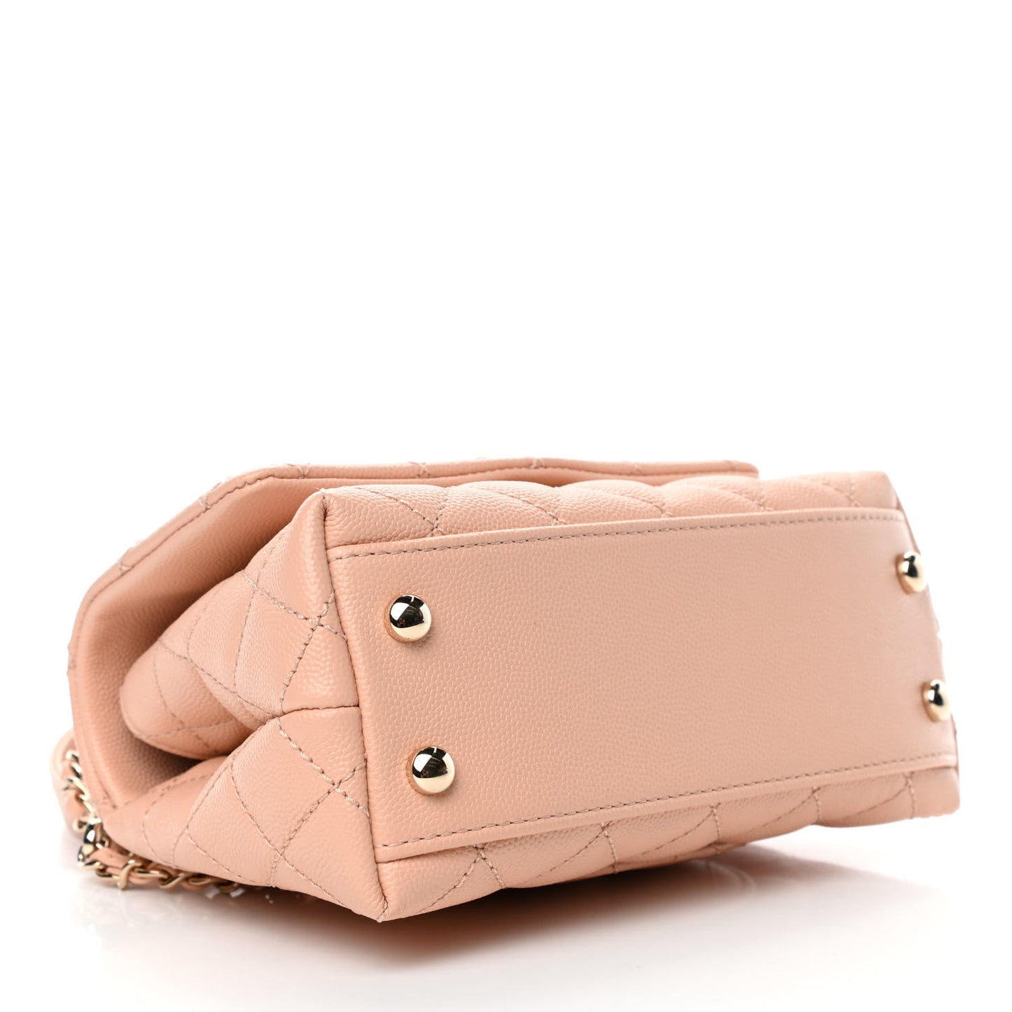 Caviar Quilted Extra Mini Coco Handle Flap Light Pink
