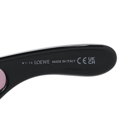Loewe Acetate Mirrored Anagram Wave Mask Sunglasses LW40108I Black Green 5 of 7