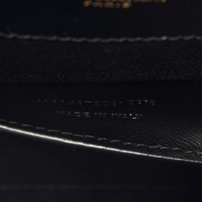 Saint Laurent Grain De Poudre Textured Mixed Matelasse Triquilt Medium Monogram Satchel Black 8 of 8