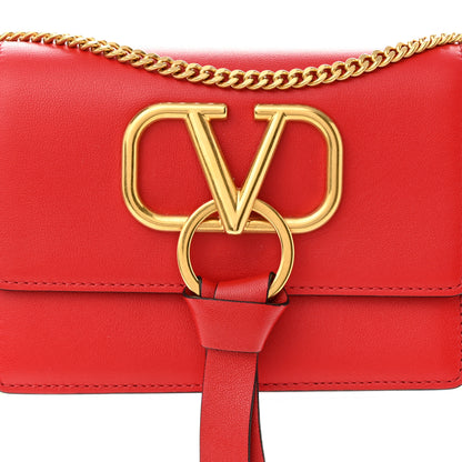 Valentino Garavani Smooth Calfskin Mini Vring Crossbody Bag Rouge Pur 7 of 9