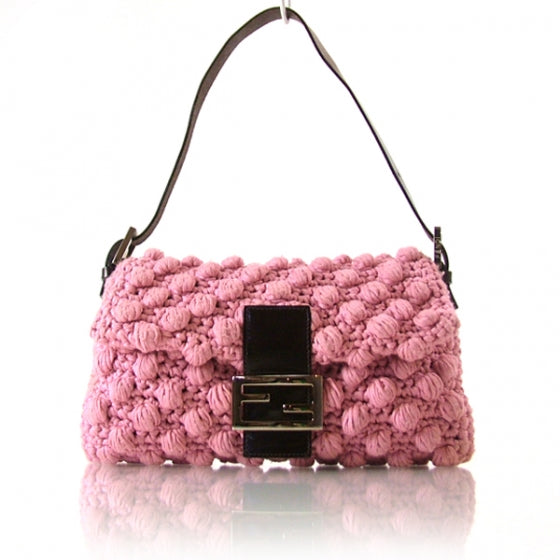 Woven Knit Baguette Pink