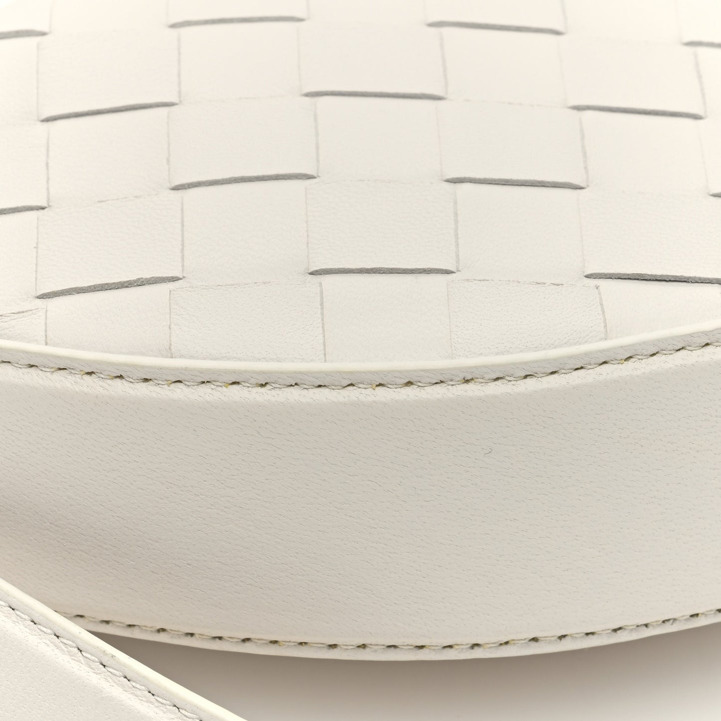 Nappa Intrecciato Mini Sunrise Bag White