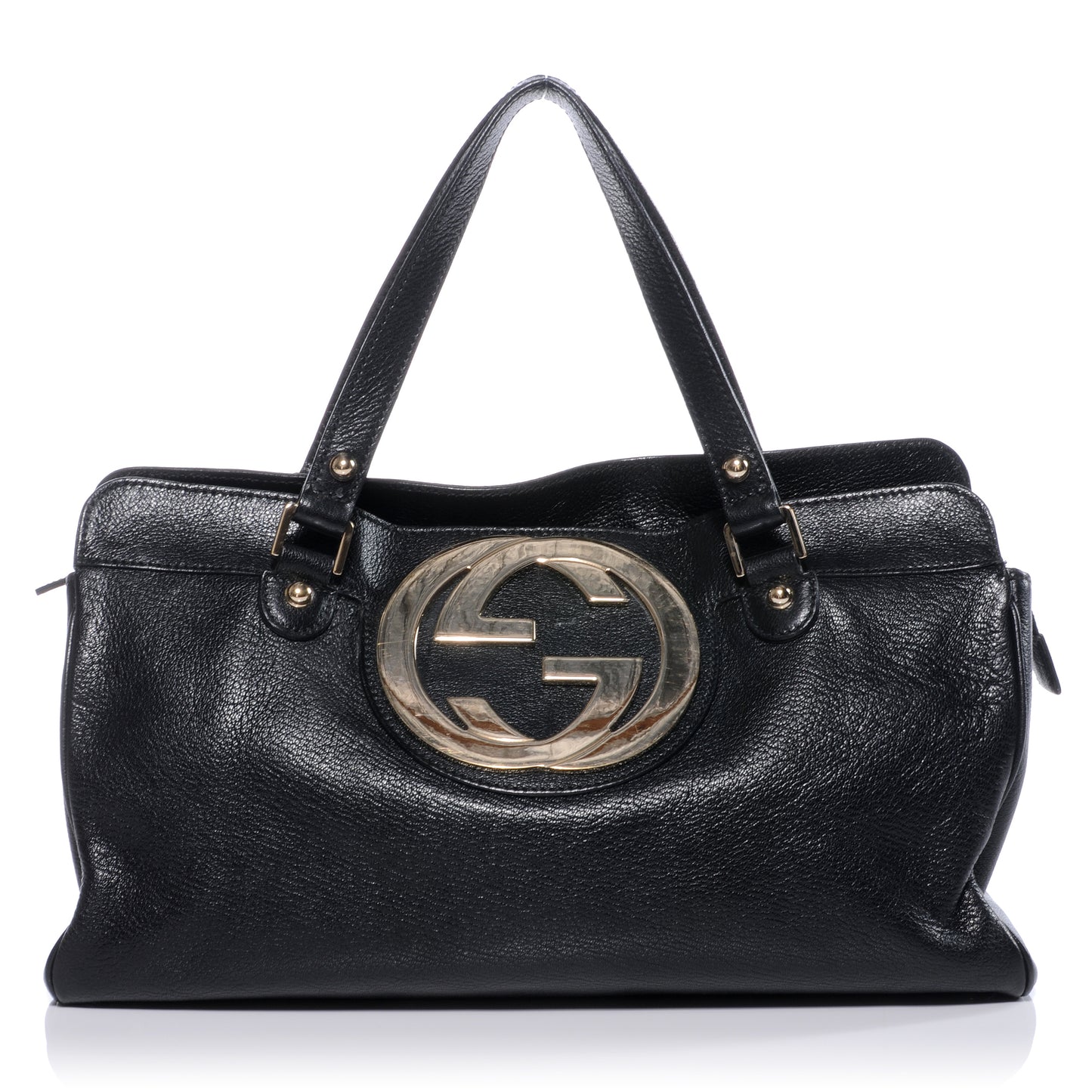 Leather Blondie Satchel Black