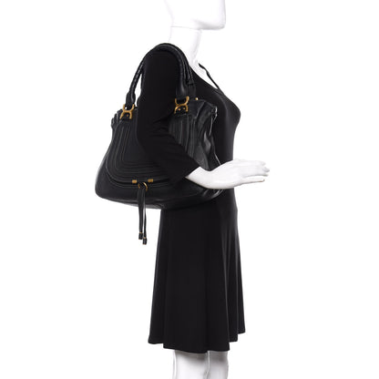Chloe Calfskin Medium Marcie Satchel Black 3 of 17