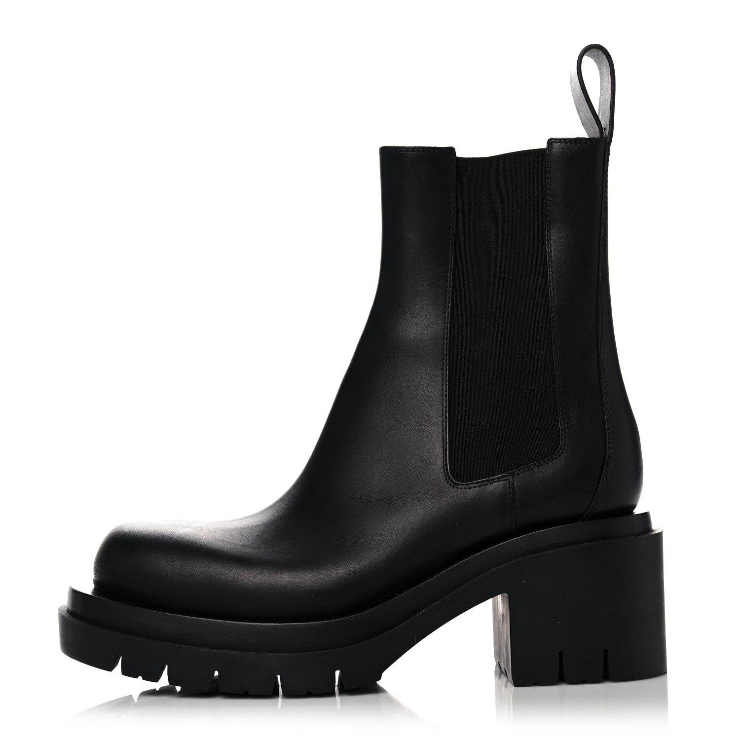 Bottega Veneta Calfskin The Lug Boots 38 Black 1 of 12