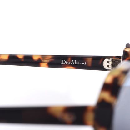 Christian Dior Abstract Square Mirrored Sunglasses Spotted Havana Green 5 of 7
