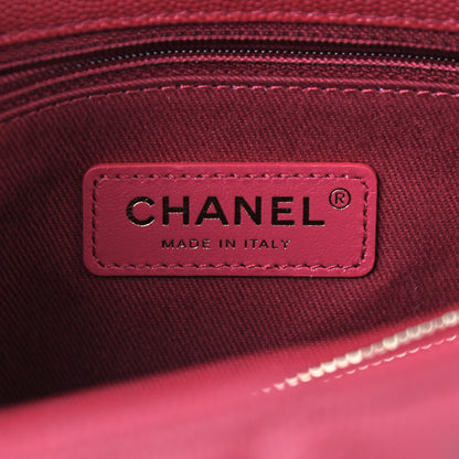 Chanel Caviar Quilted Small Coco Handle Flap Fuchsia 7 of 9