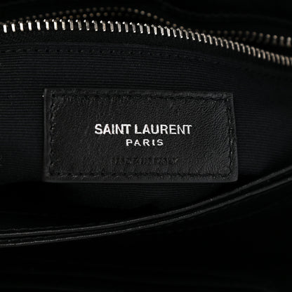 Saint Laurent Shearling Toy Loulou Shoulder Bag Black 6 of 8