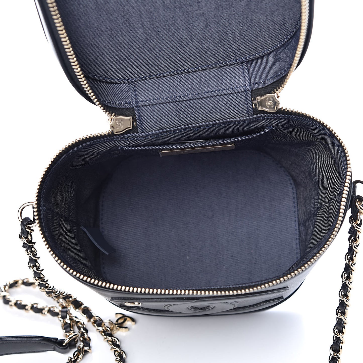 Lambskin Timeless Vanity Cosmetic Case Black
