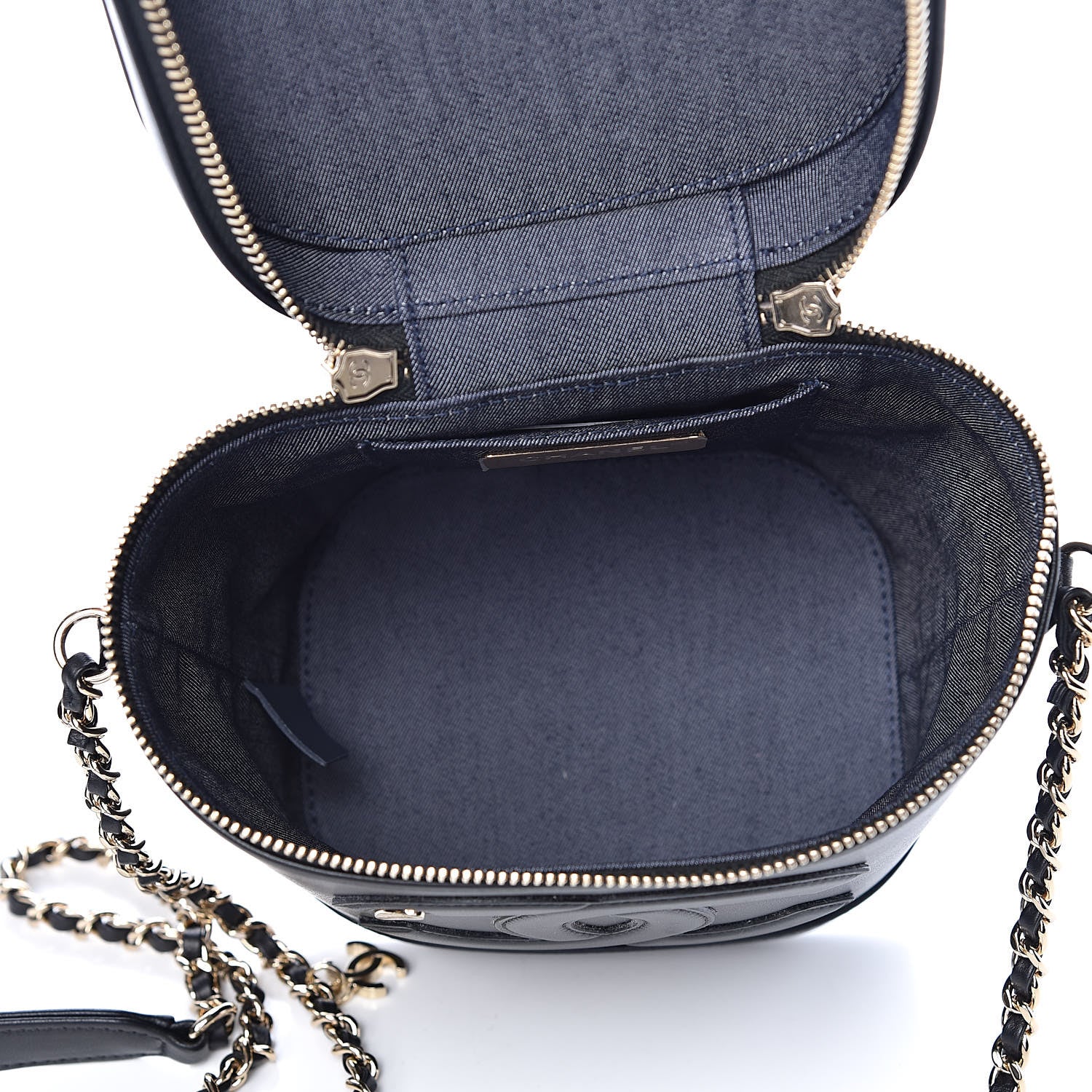 Chanel Lambskin Timeless Vanity Cosmetic Case Black 5 of 9