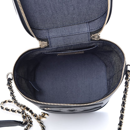 Chanel Lambskin Timeless Vanity Cosmetic Case Black 5 of 9