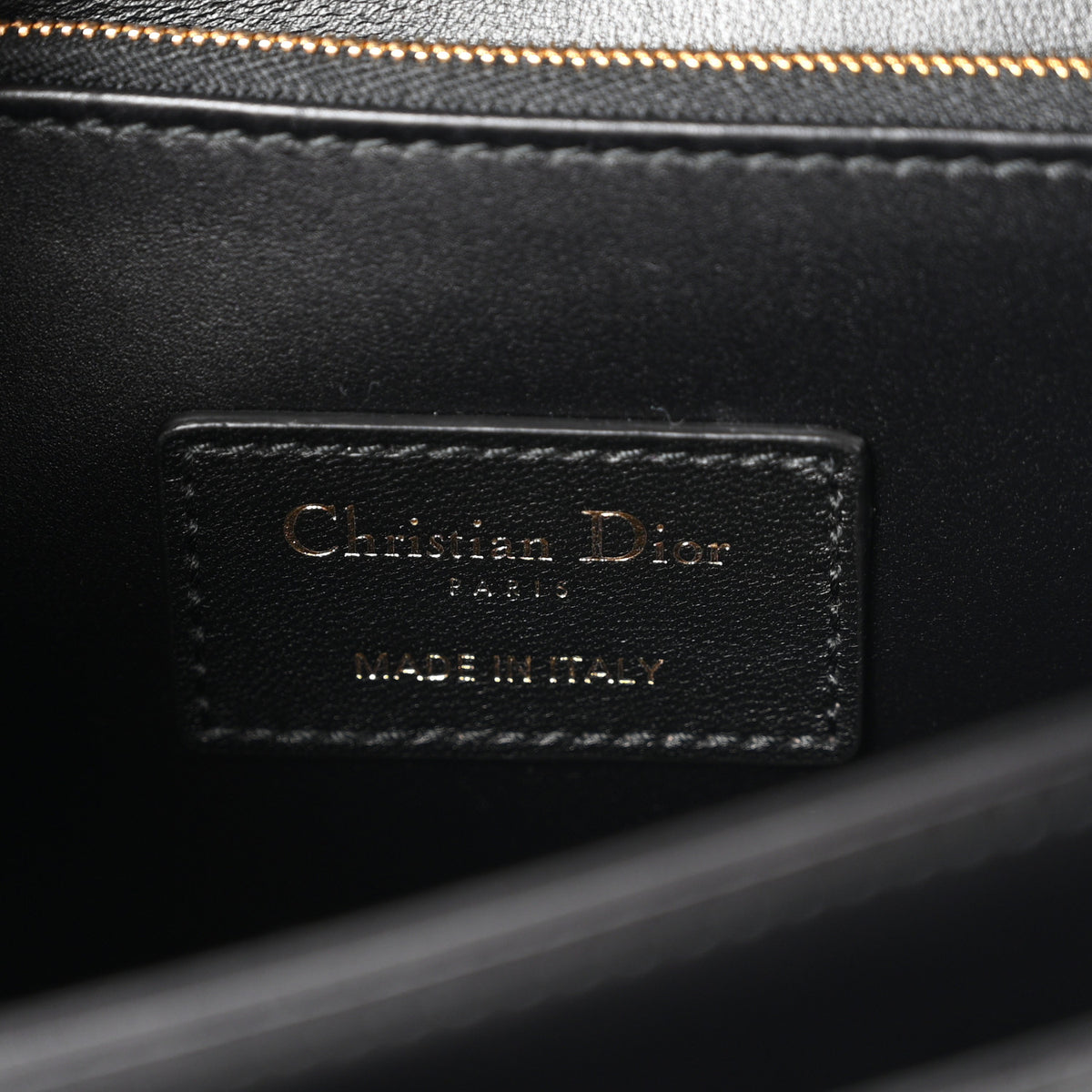 Lambskin Cannage My Dior Top Handle Bag Black