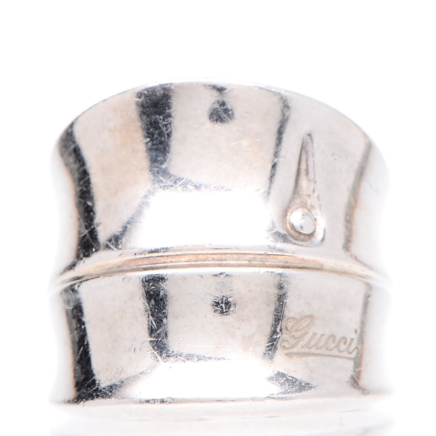 Sterling Silver Bamboo Ring 61.5 9.75