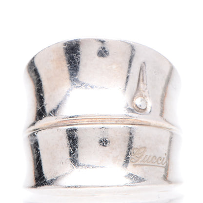 Gucci Sterling Silver Bamboo Ring 61.5 9.75 1 of 7