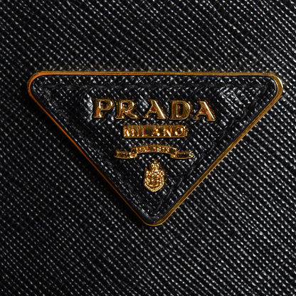 Prada Saffiano Lux Medium Double Zip Tote Nero Black 11 of 11
