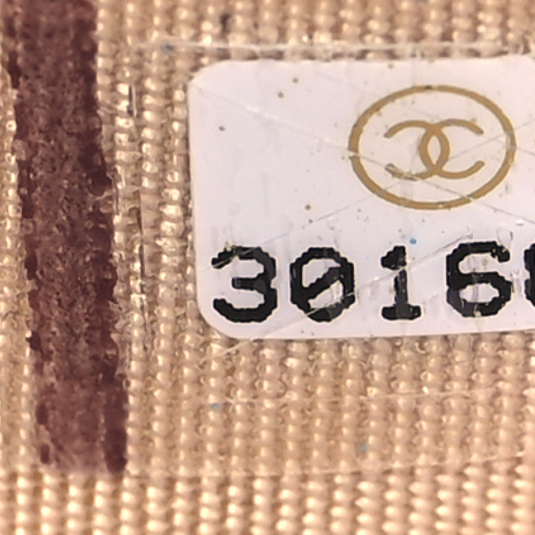 Lambskin Quilted Trendy CC Wallet On Chain WOC Beige