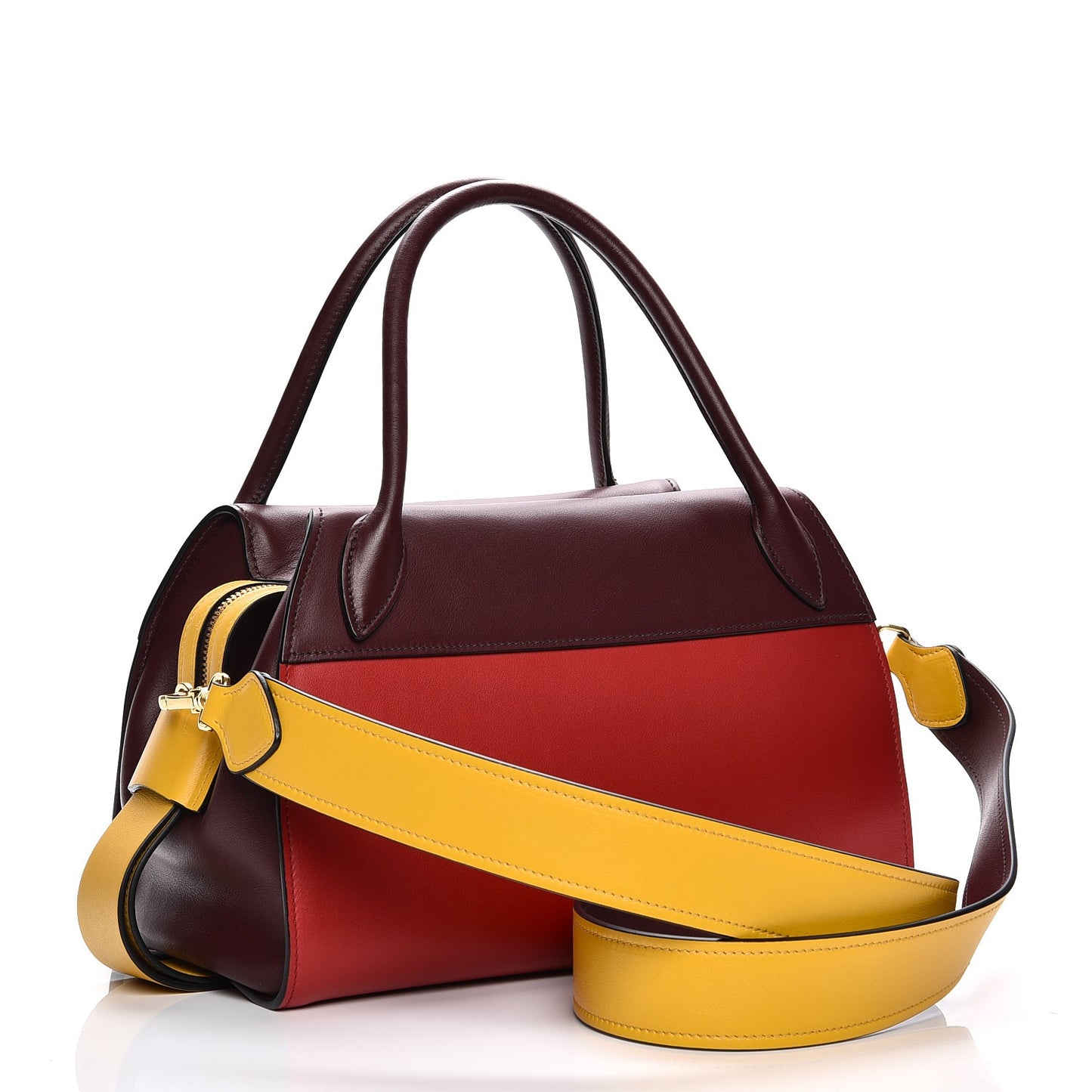 City Calf Ribbon Bowling Bag Fire Engine Red