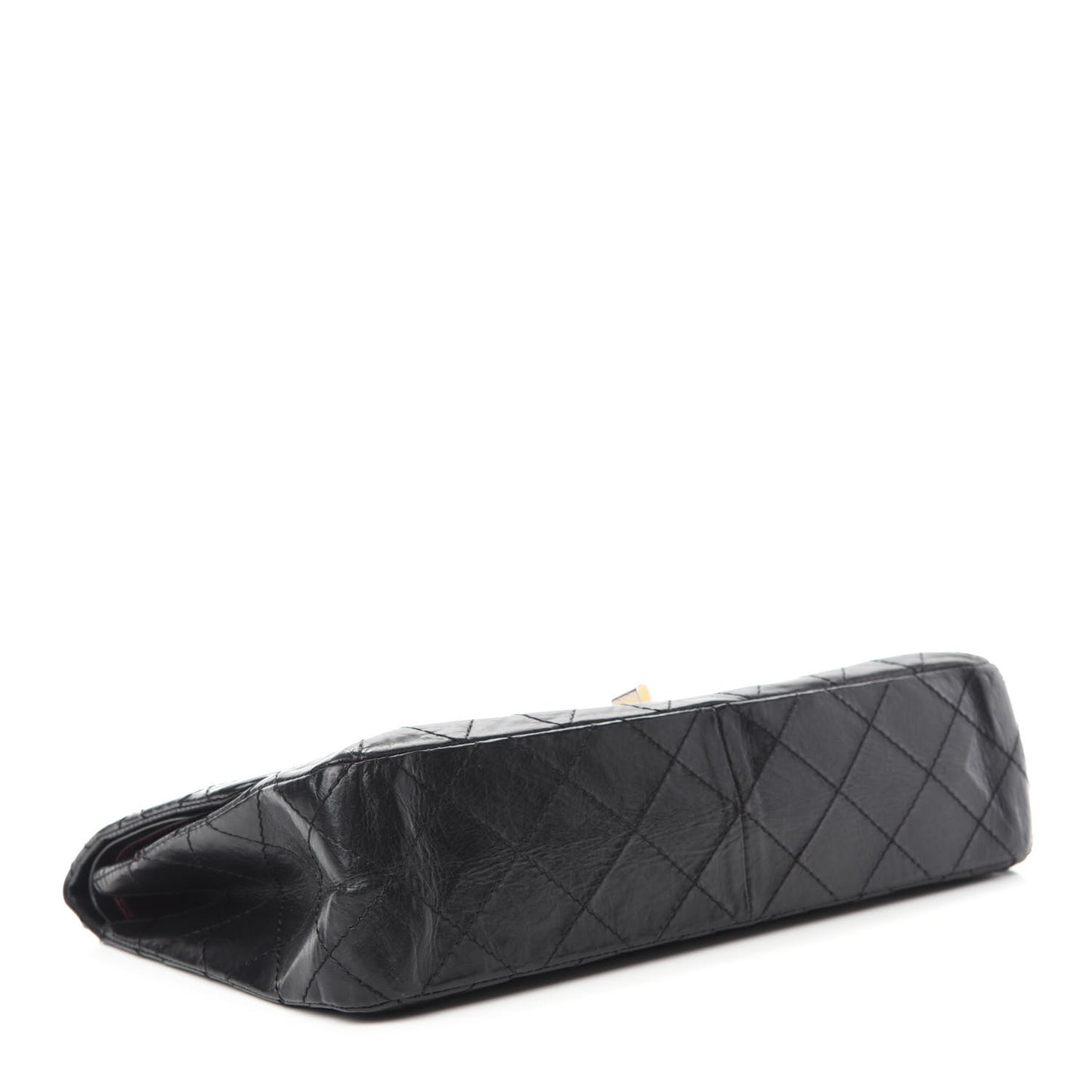 Aged Calfskin Quilted 50th Anniversary 2.55 Reissue 227 Flap Black