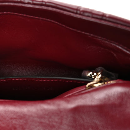 Gucci Lambskin Embossed Mini GG Milano Top Handle Shoulder Bag Rosso Ancora 7 of 11