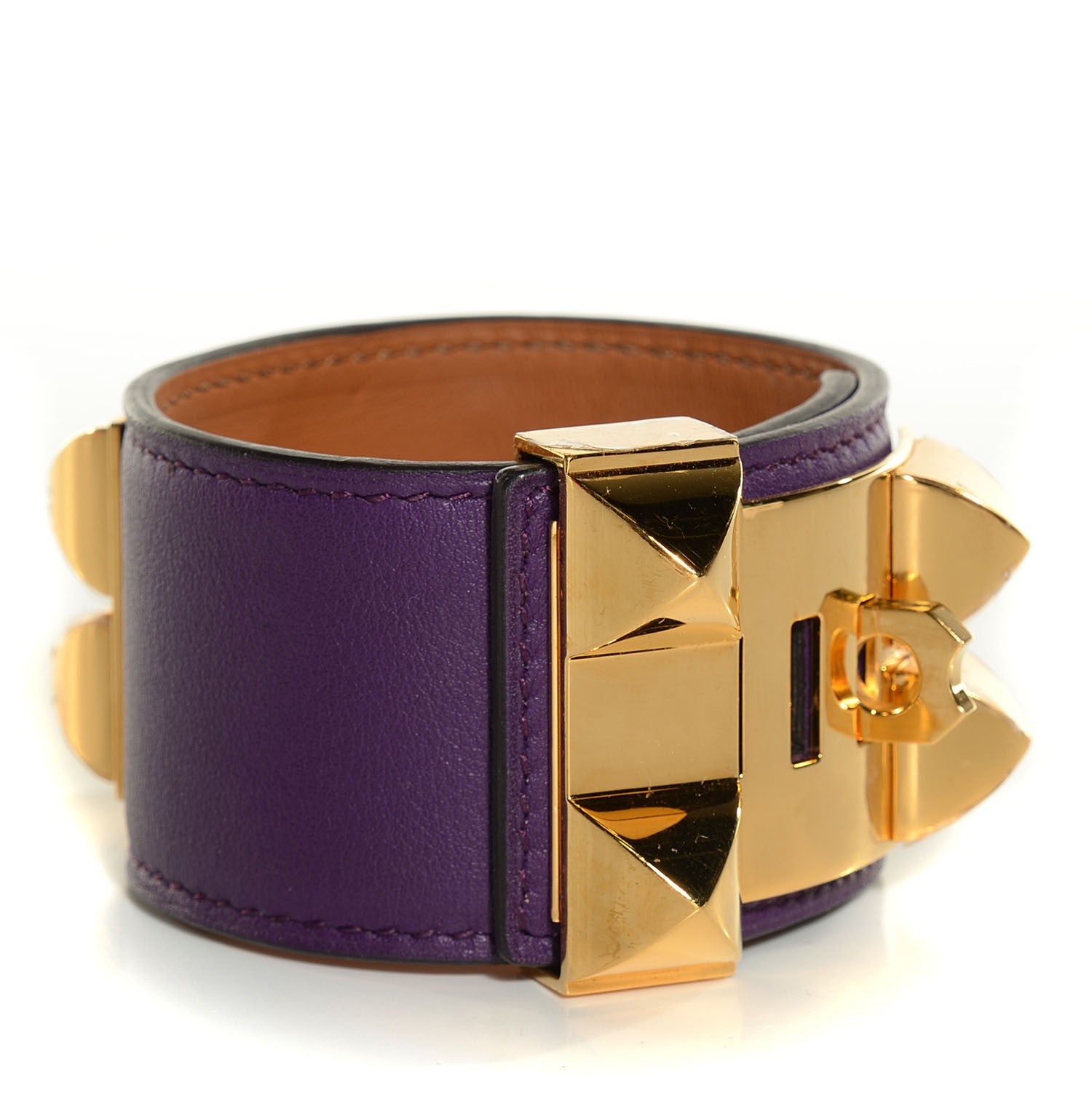 Hermes Swift Collier De Chien CDC Bracelet Large Ultraviolet 6 of 7