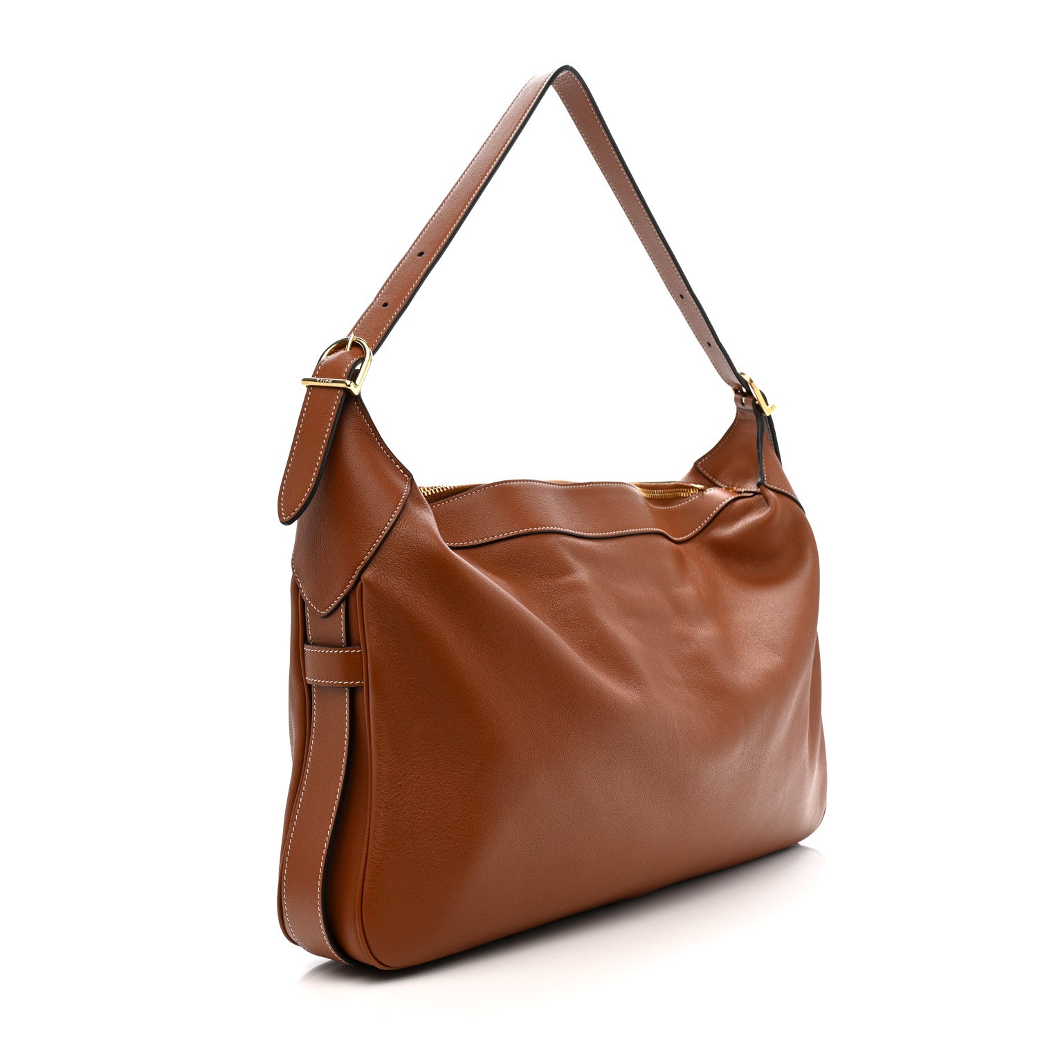 Celine Supple Calfskin Large Romy Shoulder Bag Tan 3 of 11